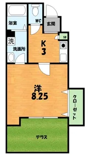 プラターネ【1階】の間取り