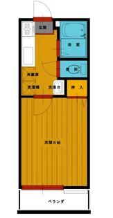 1Kの間取り画像