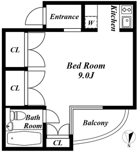 ザ・ピーク【4階】の間取り