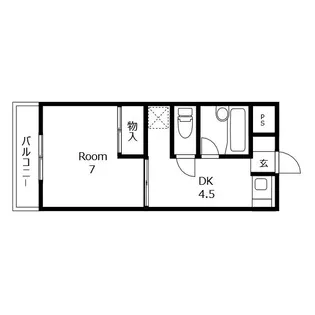 エグゼ川内【1階】の間取り