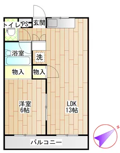 ラビットハウス司【3階】の間取り