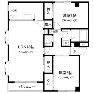 シカモア【3階】の間取り