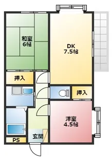 ヴィラ武智【3階】の間取り