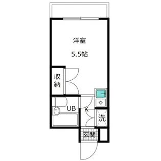 シェ・リビエール清川町【2階】の間取り