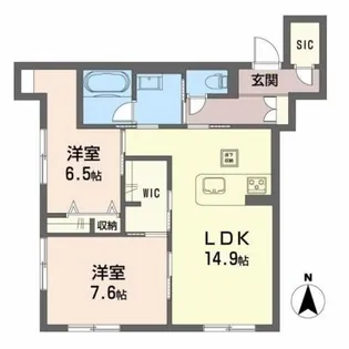 シャーメゾンDreamio【1階】の間取り