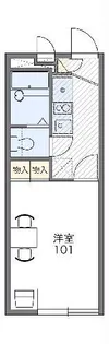 レオパレスミストラル西国分寺【2階】の間取り