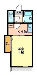 山口県下関市稗田北町【アパート】の間取り