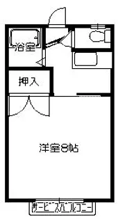 レジデンスサトウ B【2階】の間取り