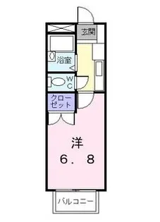 ニューシティサルビア【1階】の間取り