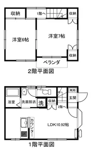 宮城県白石市東町5【一戸建】の間取り