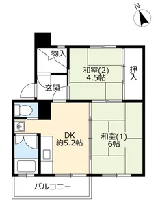 UR大麻園町【3階】の間取り