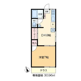 葵ハイム【1階】の間取り