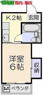 カルチャーハイツパートI【3階】の間取り