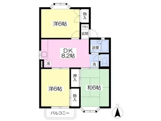 アルファコート花巻A【2階】の間取り