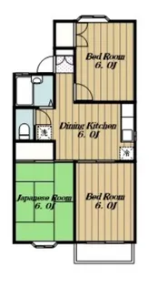 メンバーズタウン厚木【2階】の間取り