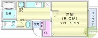 パストラーレ八乙女【1階】の間取り