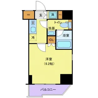 PREMIUM CUBE大森本町【6階】の間取り