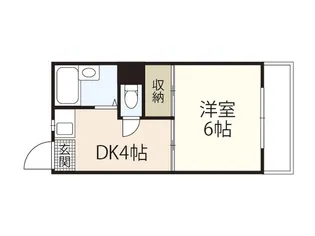 コーポ築山【2階】の間取り