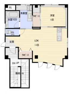 デュアル・ビュー(DUAL VIEW)【4階】の間取り