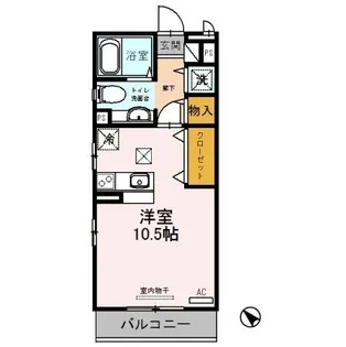 兵庫県三木市緑が丘町西5【アパート】の間取り