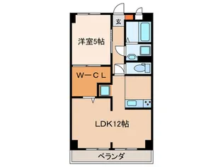 センターヴィレッジ【2階】の間取り