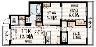 東京都三鷹市牟礼7【マンション】の間取り