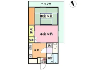 リバーサイドヒグチ【3階】の間取り