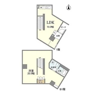 エスタート等々力の間取り