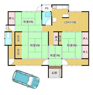 岡山県岡山市中区門田本町2【一戸建】の間取り