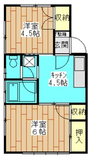 南ハイツ【2階】の間取り