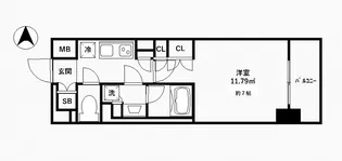 神奈川県川崎市川崎区殿町3【マンション】の間取り