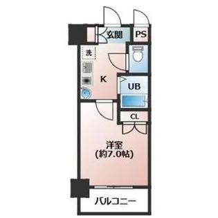 1Kの間取り画像