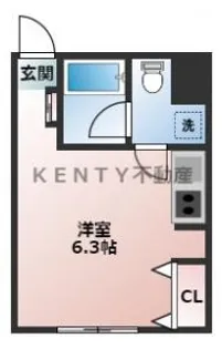 ブルーム三松久が原駅前館【3階】の間取り