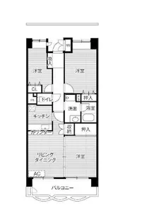 ビレッジハウス東松山タワー1号棟【6階】の間取り