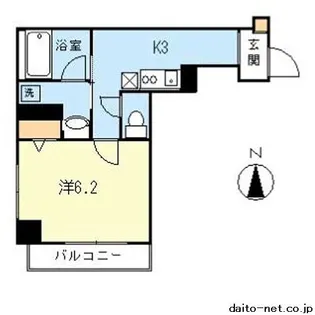 RoomA【3階】の間取り