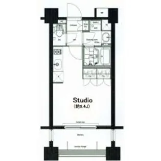 コンフォリア麻布十番【7階】の間取り