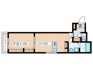 Best Stage万町I【1階】の間取り