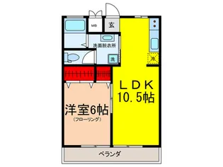 上鷺マンション【3階】の間取り