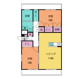 M-Palette (エムパレット)【4階】の間取り