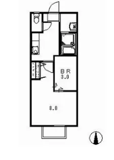 群馬県高崎市浜尻町【アパート】の間取り