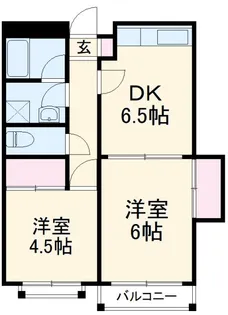 K&Aハイツ【1階】の間取り