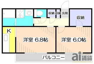 埼玉県富士見市鶴瀬東2【マンション】の間取り