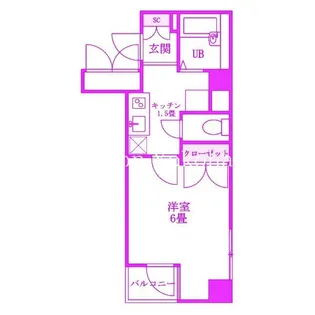 神奈川県横浜市中区万代町3【マンション】の間取り