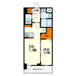 大阪府大阪市東淀川区東中島4【マンション】の間取り