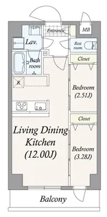 GRAN PASEO 谷在家【6階】の間取り