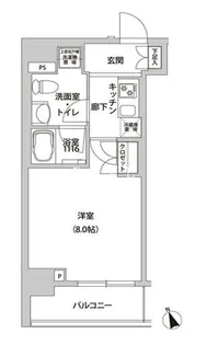 ホームズR四谷【7階】の間取り