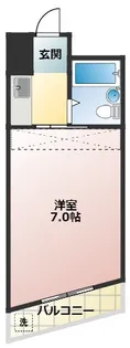 宝コーポII【3階】の間取り