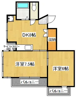ファイン三田II【1階】の間取り
