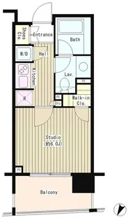 コクヨーレ日本橋【6階】の間取り