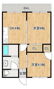 大阪府大阪市東淀川区淡路1【マンション】の間取り